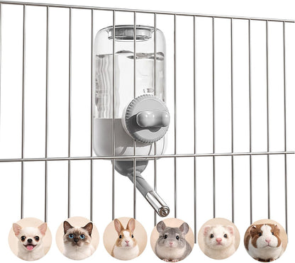 30oz Ball-Tip Hanging Water Bottle for Small Animal Cage Yellow | Visible Water Level， Controlled Drinking Flow， Helps Keep Bedding Drier， External Mount Saves Cage Space