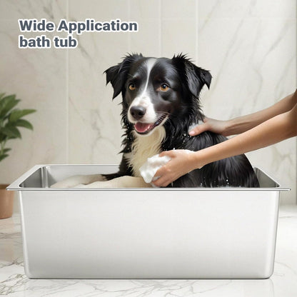 Large Stainless Steel Cat Litter Box Low Entry, Non-Stick | Solid Metal Box, Odor Free, Non Stick, Rust Proof, Easy to Clean, Ideal for Cats, Kittens, Multi-cat & Rabbits, Indoor Use