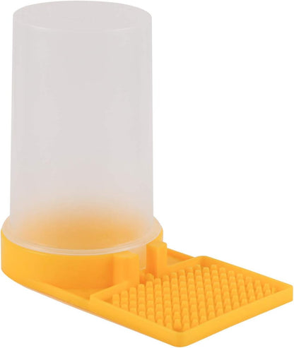 2 Pack Beehive Beekeeping Water Dispenser Bee Drinking Beekeeping Equipment Honey Beehive Entrance Feeder Nest Beekeeper Tools (White and Yellow)