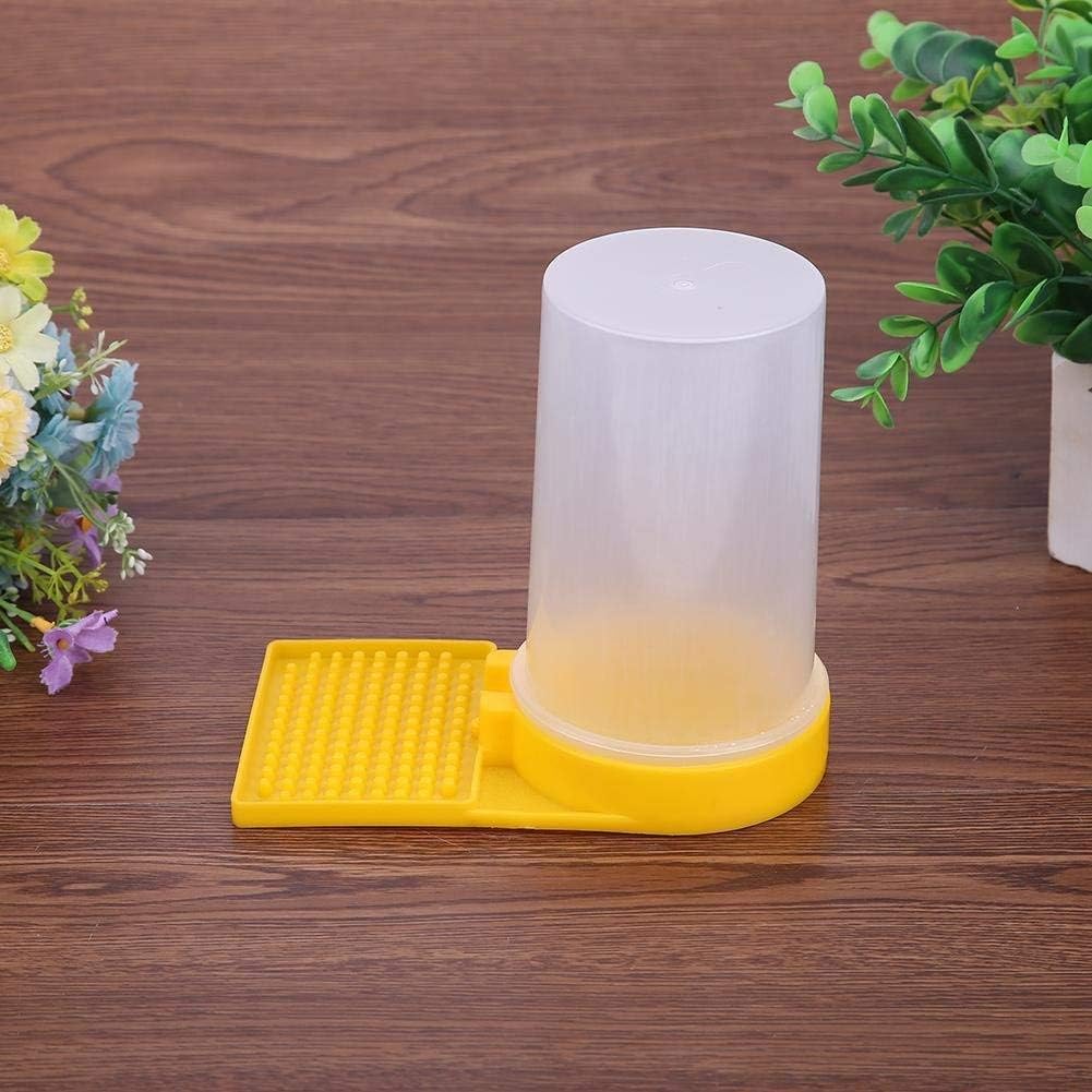 2 Pack Beehive Beekeeping Water Dispenser Bee Drinking Beekeeping Equipment Honey Beehive Entrance Feeder Nest Beekeeper Tools (White and Yellow)
