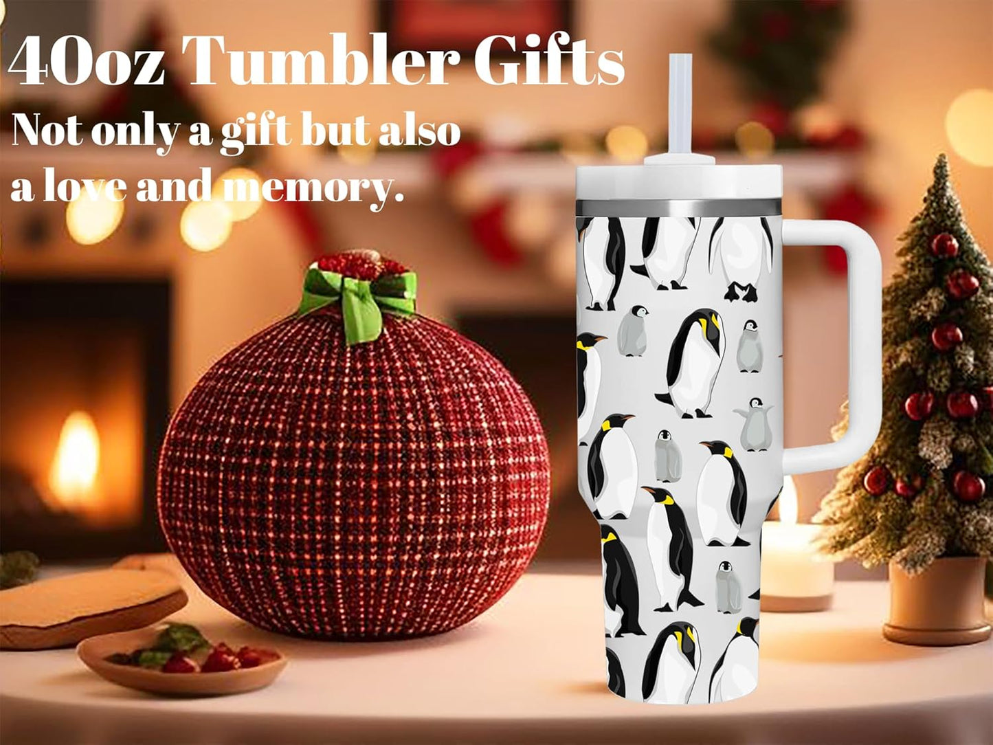 40 OZ Lemon Tumbler with Handle.lemon lover gifts.Unique Christmas Birthday Gifts for Lemon Lover.Personalized 40 OZ Lemons Tumbler Gifts for Women Men.