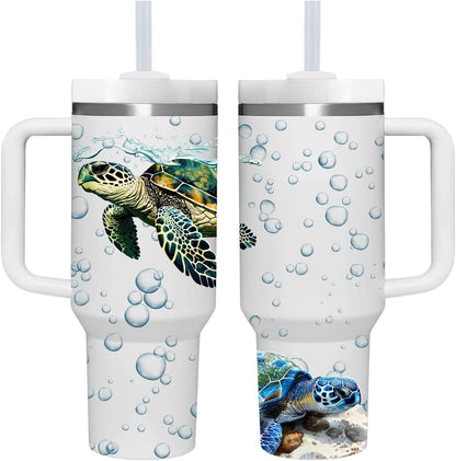 40 OZ Lemon Tumbler with Handle.lemon lover gifts.Unique Christmas Birthday Gifts for Lemon Lover.Personalized 40 OZ Lemons Tumbler Gifts for Women Men.