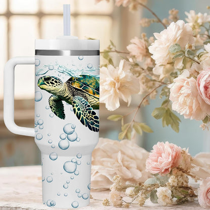 40 OZ Lemon Tumbler with Handle.lemon lover gifts.Unique Christmas Birthday Gifts for Lemon Lover.Personalized 40 OZ Lemons Tumbler Gifts for Women Men.