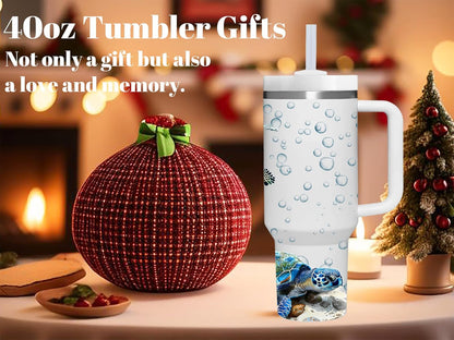 40 OZ Lemon Tumbler with Handle.lemon lover gifts.Unique Christmas Birthday Gifts for Lemon Lover.Personalized 40 OZ Lemons Tumbler Gifts for Women Men.