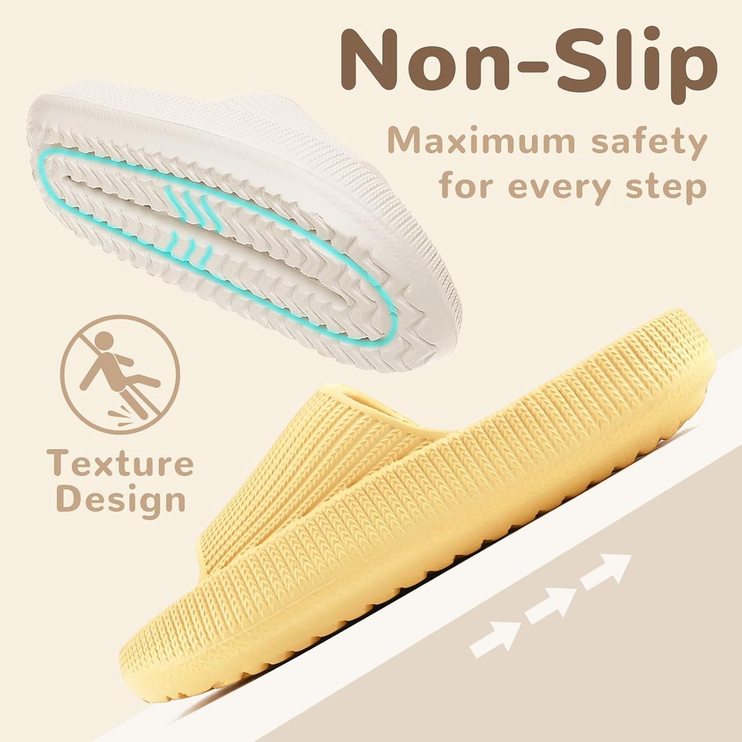 Cloud Slides for Kids, Toddler Boys Girls Pillow Shower Bathroom Slippers, Non-Slip Open Toe Super Soft Comfy Thick Sole Home House Beach Clouds Cushion Slide Sandals for Indoor Outdoor Shoes