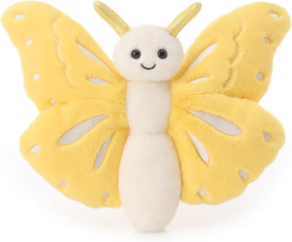 Yellow Butterfly Soft Stuffed Animals Plush Toys 7.5''