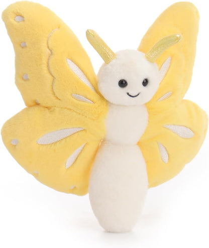 Yellow Butterfly Soft Stuffed Animals Plush Toys 7.5''
