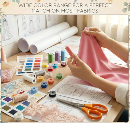 ilauke 72 Pcs Sewing Thread 700 Yards, 36 Colors with Prewound Bobbins | Thread for Sewing, Polyester Sewing Machine Threads for Brother Singer Janome with Sewing Supplies