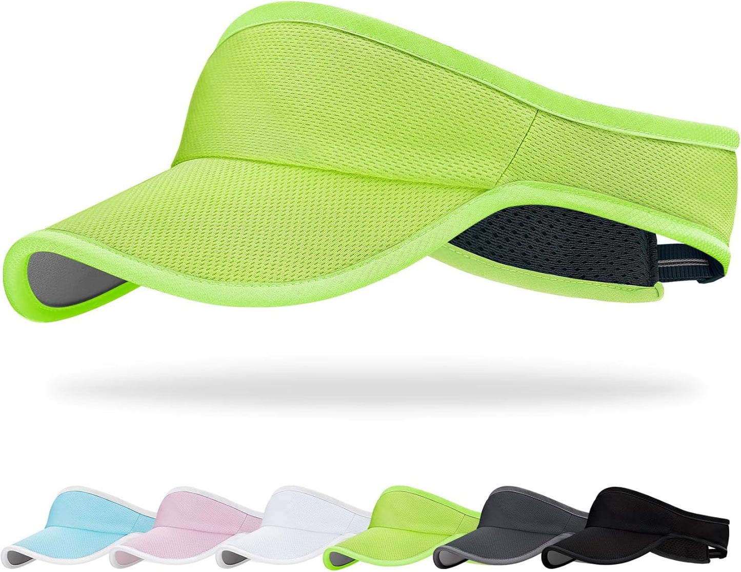 Sports Sun Visor Hat for Women Men, Lightweight Quick-Dry Sun Hat | UPF50+, packable & breathable visor hat, adjustable fit, for running, tennis, golf, cycling, pickleball and outdoor sports