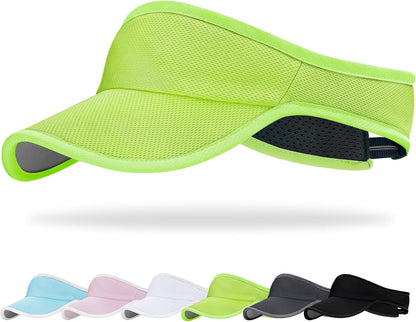 Sports Sun Visor Hat for Women Men, Lightweight Quick-Dry Sun Hat | UPF50+, packable & breathable visor hat, adjustable fit, for running, tennis, golf, cycling, pickleball and outdoor sports