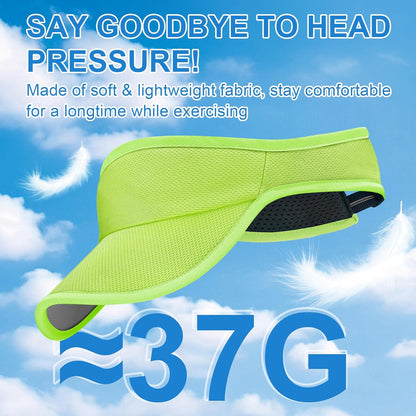 Sports Sun Visor Hat for Women Men, Lightweight Quick-Dry Sun Hat | UPF50+, packable & breathable visor hat, adjustable fit, for running, tennis, golf, cycling, pickleball and outdoor sports