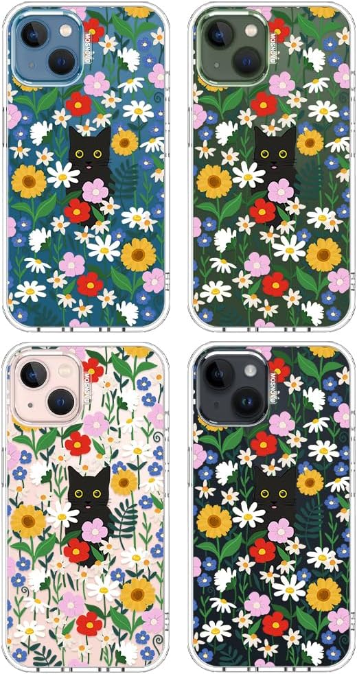 Case for iPhone 13 Pro Max, [Buffertech 6.6ft Military-Grade Drop Protection] [Anti Peel Off Tech] Clear TPU Bumper Phone Case Cover Design - Lemon - Colors C