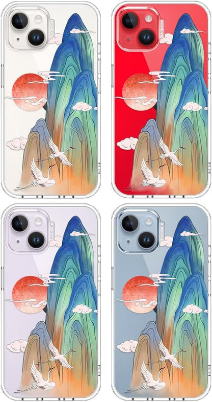 Case for iPhone 13 Pro Max, [Buffertech 6.6ft Military-Grade Drop Protection] [Anti Peel Off Tech] Clear TPU Bumper Phone Case Cover Design - Lemon - Colors C