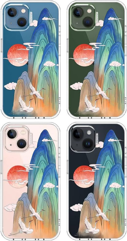 Case for iPhone 13 Pro Max, [Buffertech 6.6ft Military-Grade Drop Protection] [Anti Peel Off Tech] Clear TPU Bumper Phone Case Cover Design - Lemon - Colors C