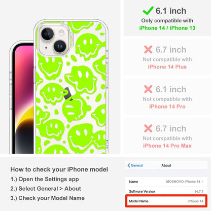 Case for iPhone 13 Pro Max, [Buffertech 6.6ft Military-Grade Drop Protection] [Anti Peel Off Tech] Clear TPU Bumper Phone Case Cover Design - Lemon - Colors C