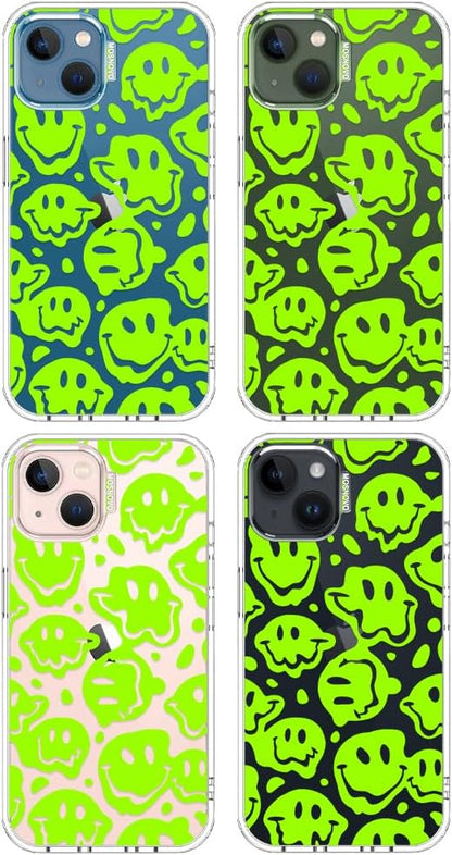 Case for iPhone 13 Pro Max, [Buffertech 6.6ft Military-Grade Drop Protection] [Anti Peel Off Tech] Clear TPU Bumper Phone Case Cover Design - Lemon - Colors C