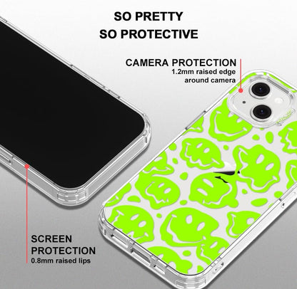 Case for iPhone 13 Pro Max, [Buffertech 6.6ft Military-Grade Drop Protection] [Anti Peel Off Tech] Clear TPU Bumper Phone Case Cover Design - Lemon - Colors C