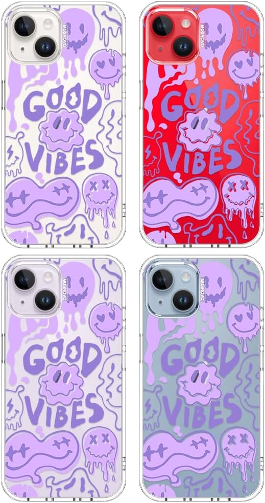 Case for iPhone 13 Pro Max, [Buffertech 6.6ft Military-Grade Drop Protection] [Anti Peel Off Tech] Clear TPU Bumper Phone Case Cover Design - Lemon - Colors C