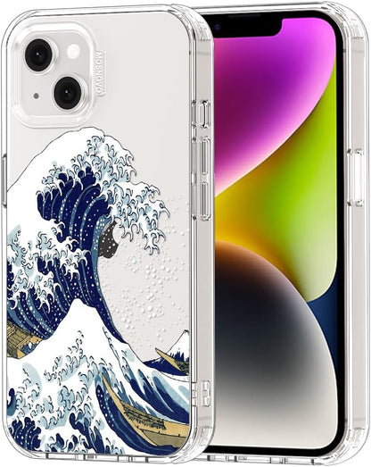 Case for iPhone 13 Pro Max, [Buffertech 6.6ft Military-Grade Drop Protection] [Anti Peel Off Tech] Clear TPU Bumper Phone Case Cover Design - Lemon - Colors C