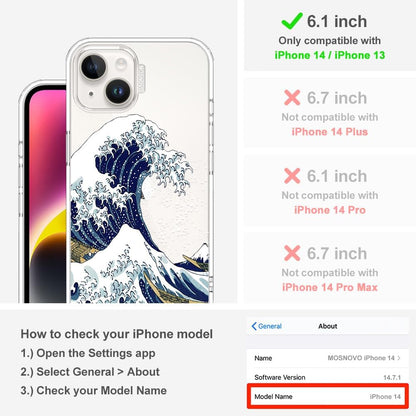 Case for iPhone 13 Pro Max, [Buffertech 6.6ft Military-Grade Drop Protection] [Anti Peel Off Tech] Clear TPU Bumper Phone Case Cover Design - Lemon - Colors C