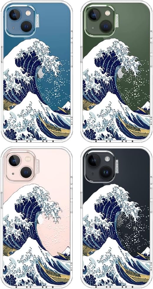 Case for iPhone 13 Pro Max, [Buffertech 6.6ft Military-Grade Drop Protection] [Anti Peel Off Tech] Clear TPU Bumper Phone Case Cover Design - Lemon - Colors C
