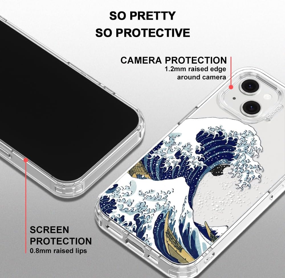 Case for iPhone 13 Pro Max, [Buffertech 6.6ft Military-Grade Drop Protection] [Anti Peel Off Tech] Clear TPU Bumper Phone Case Cover Design - Lemon - Colors C