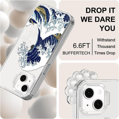 Case for iPhone 13 Pro Max, [Buffertech 6.6ft Military-Grade Drop Protection] [Anti Peel Off Tech] Clear TPU Bumper Phone Case Cover Design - Lemon - Colors C