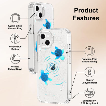Case for iPhone 13 Pro Max, [Buffertech 6.6ft Military-Grade Drop Protection] [Anti Peel Off Tech] Clear TPU Bumper Phone Case Cover Design - Lemon - Colors C