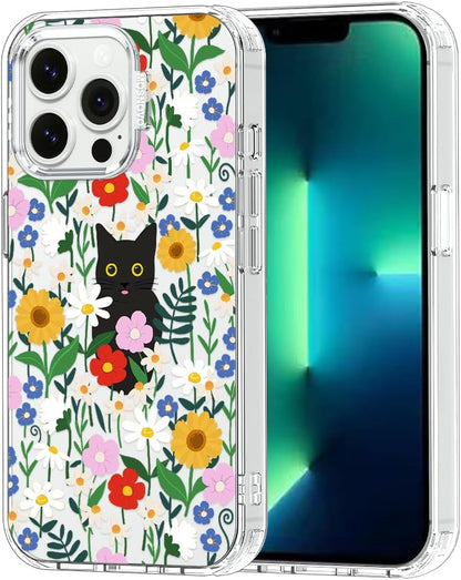 Case for iPhone 13 Pro Max, [Buffertech 6.6ft Military-Grade Drop Protection] [Anti Peel Off Tech] Clear TPU Bumper Phone Case Cover Design - Lemon - Colors C