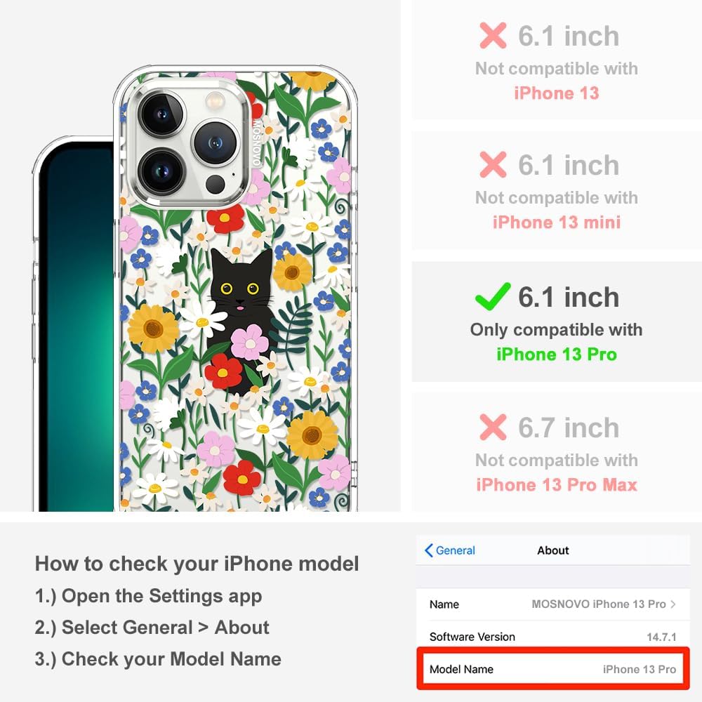 Case for iPhone 13 Pro Max, [Buffertech 6.6ft Military-Grade Drop Protection] [Anti Peel Off Tech] Clear TPU Bumper Phone Case Cover Design - Lemon - Colors C