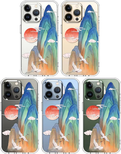 Case for iPhone 13 Pro Max, [Buffertech 6.6ft Military-Grade Drop Protection] [Anti Peel Off Tech] Clear TPU Bumper Phone Case Cover Design - Lemon - Colors C