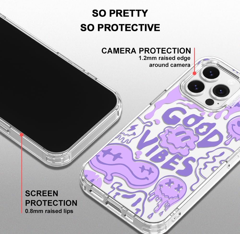 Case for iPhone 13 Pro Max, [Buffertech 6.6ft Military-Grade Drop Protection] [Anti Peel Off Tech] Clear TPU Bumper Phone Case Cover Design - Lemon - Colors C