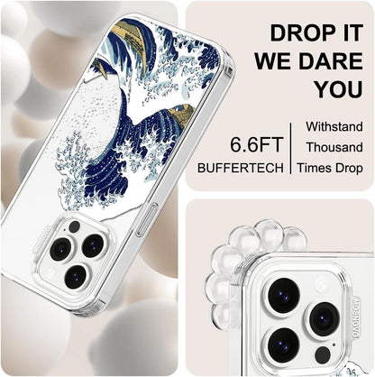 Case for iPhone 13 Pro Max, [Buffertech 6.6ft Military-Grade Drop Protection] [Anti Peel Off Tech] Clear TPU Bumper Phone Case Cover Design - Lemon - Colors C