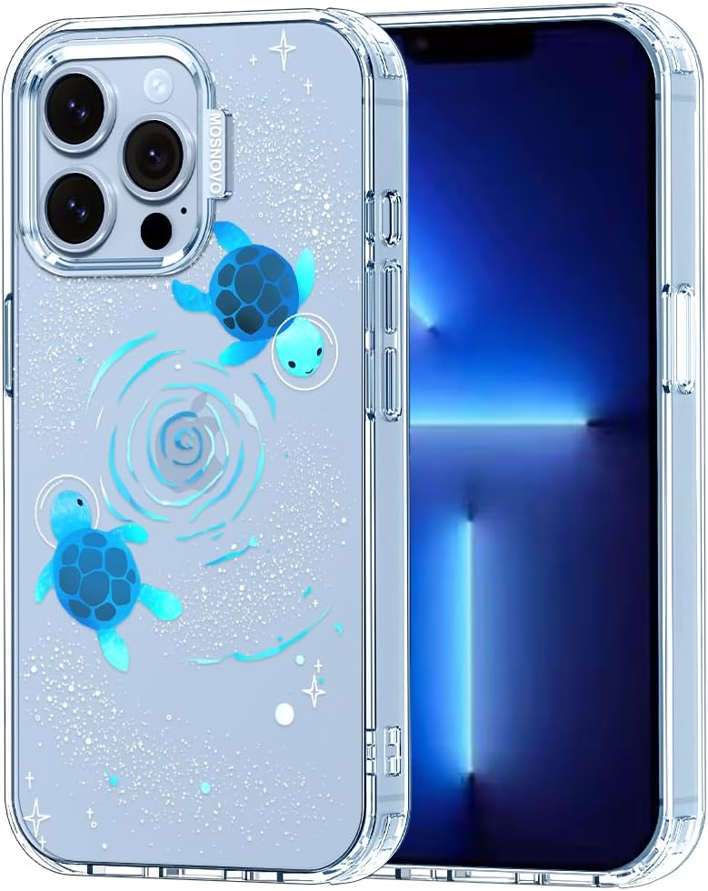 Case for iPhone 13 Pro Max, [Buffertech 6.6ft Military-Grade Drop Protection] [Anti Peel Off Tech] Clear TPU Bumper Phone Case Cover Design - Lemon - Colors C