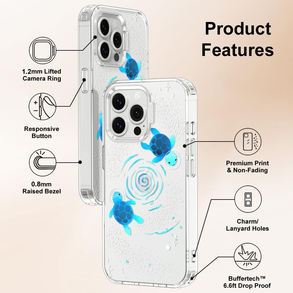 Case for iPhone 13 Pro Max, [Buffertech 6.6ft Military-Grade Drop Protection] [Anti Peel Off Tech] Clear TPU Bumper Phone Case Cover Design - Lemon - Colors C