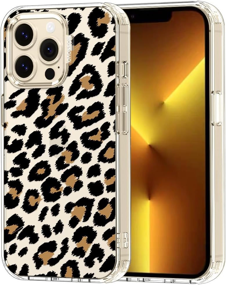 Case for iPhone 13 Pro Max, [Buffertech 6.6ft Military-Grade Drop Protection] [Anti Peel Off Tech] Clear TPU Bumper Phone Case Cover Design - Lemon - Colors C