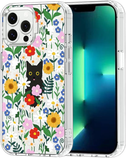 Case for iPhone 13 Pro Max, [Buffertech 6.6ft Military-Grade Drop Protection] [Anti Peel Off Tech] Clear TPU Bumper Phone Case Cover Design - Lemon - Colors C