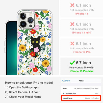 Case for iPhone 13 Pro Max, [Buffertech 6.6ft Military-Grade Drop Protection] [Anti Peel Off Tech] Clear TPU Bumper Phone Case Cover Design - Lemon - Colors C