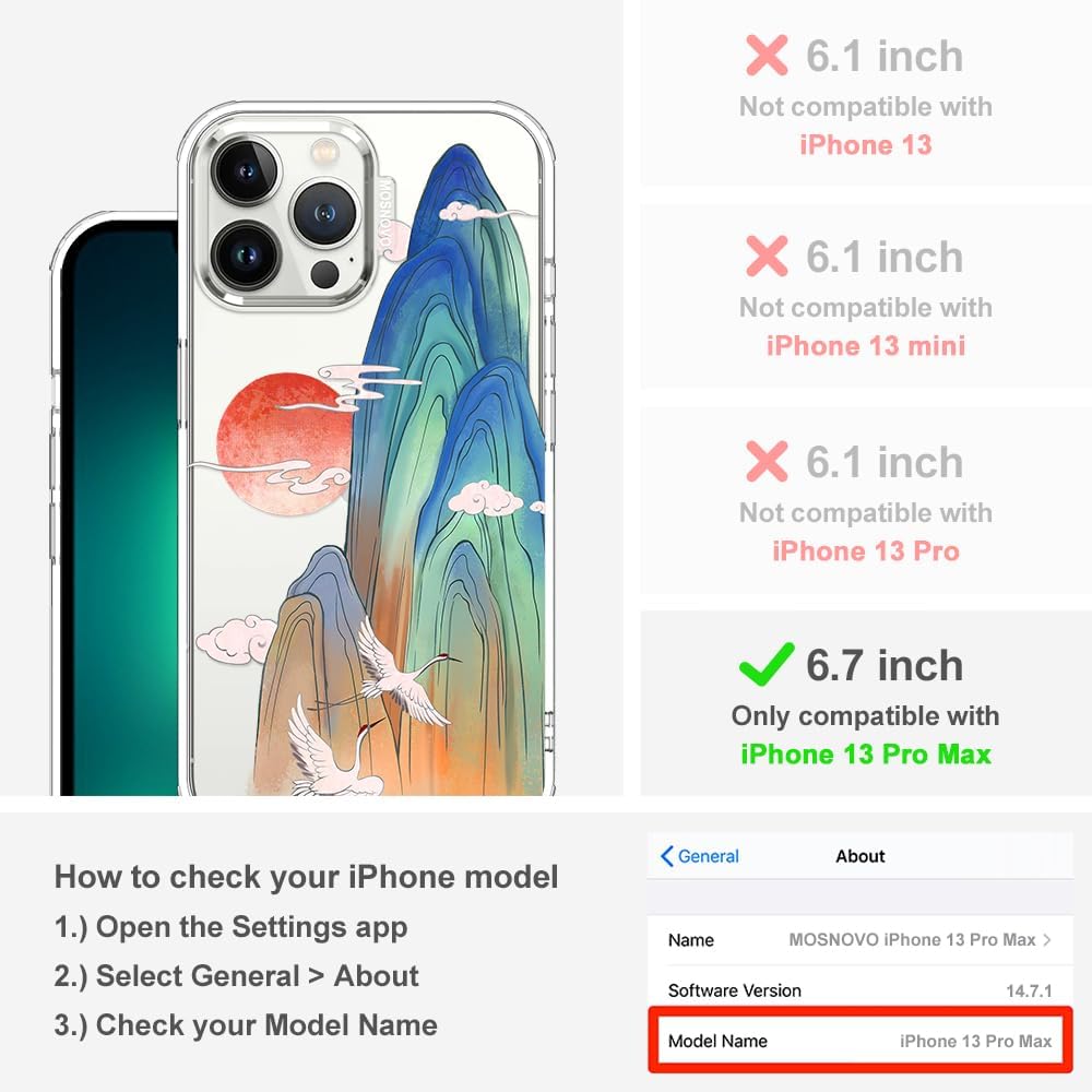 Case for iPhone 13 Pro Max, [Buffertech 6.6ft Military-Grade Drop Protection] [Anti Peel Off Tech] Clear TPU Bumper Phone Case Cover Design - Lemon - Colors C