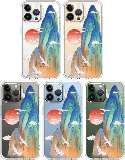 Case for iPhone 13 Pro Max, [Buffertech 6.6ft Military-Grade Drop Protection] [Anti Peel Off Tech] Clear TPU Bumper Phone Case Cover Design - Lemon - Colors C
