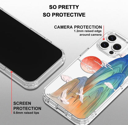 Case for iPhone 13 Pro Max, [Buffertech 6.6ft Military-Grade Drop Protection] [Anti Peel Off Tech] Clear TPU Bumper Phone Case Cover Design - Lemon - Colors C