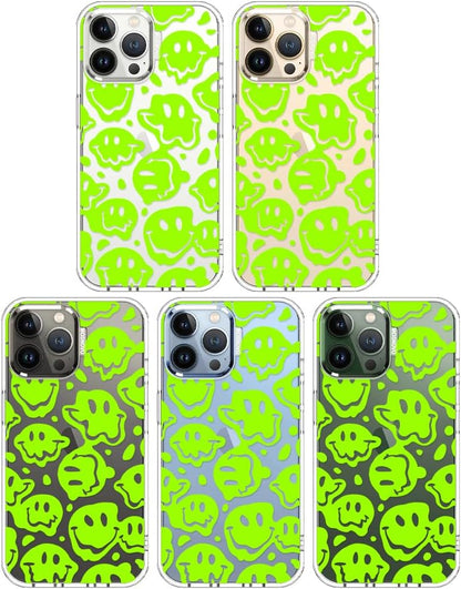 Case for iPhone 13 Pro Max, [Buffertech 6.6ft Military-Grade Drop Protection] [Anti Peel Off Tech] Clear TPU Bumper Phone Case Cover Design - Lemon - Colors C