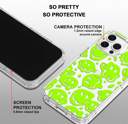 Case for iPhone 13 Pro Max, [Buffertech 6.6ft Military-Grade Drop Protection] [Anti Peel Off Tech] Clear TPU Bumper Phone Case Cover Design - Lemon - Colors C