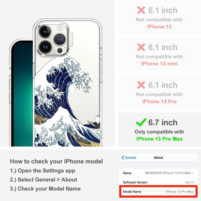 Case for iPhone 13 Pro Max, [Buffertech 6.6ft Military-Grade Drop Protection] [Anti Peel Off Tech] Clear TPU Bumper Phone Case Cover Design - Lemon - Colors C