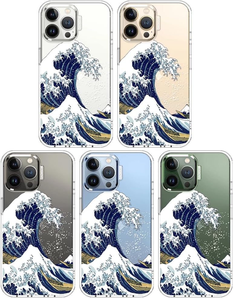 Case for iPhone 13 Pro Max, [Buffertech 6.6ft Military-Grade Drop Protection] [Anti Peel Off Tech] Clear TPU Bumper Phone Case Cover Design - Lemon - Colors C