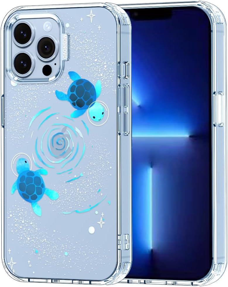 Case for iPhone 13 Pro Max, [Buffertech 6.6ft Military-Grade Drop Protection] [Anti Peel Off Tech] Clear TPU Bumper Phone Case Cover Design - Lemon - Colors C