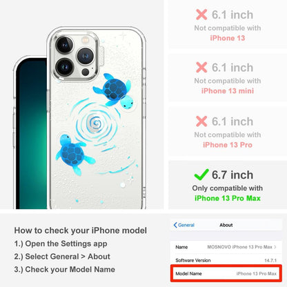 Case for iPhone 13 Pro Max, [Buffertech 6.6ft Military-Grade Drop Protection] [Anti Peel Off Tech] Clear TPU Bumper Phone Case Cover Design - Lemon - Colors C