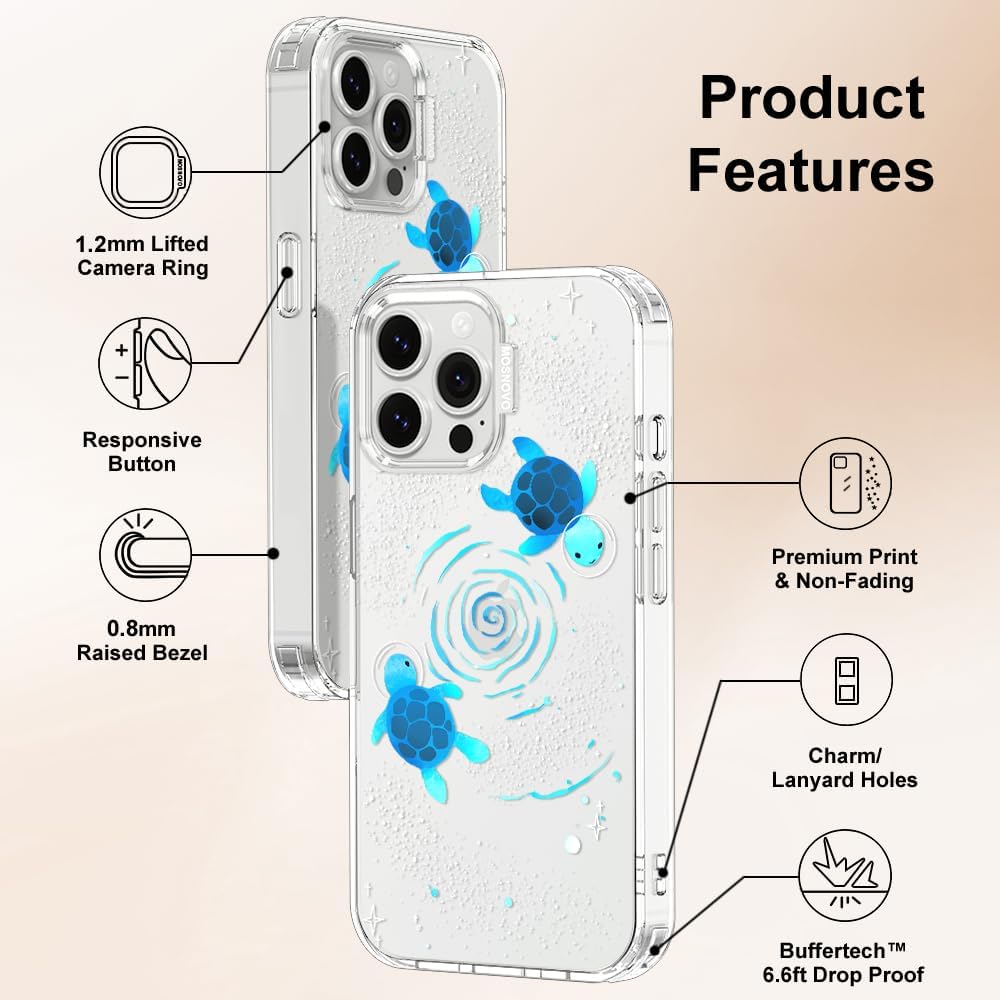 Case for iPhone 13 Pro Max, [Buffertech 6.6ft Military-Grade Drop Protection] [Anti Peel Off Tech] Clear TPU Bumper Phone Case Cover Design - Lemon - Colors C