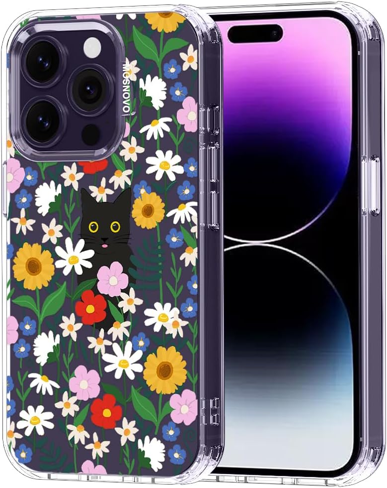 Case for iPhone 13 Pro Max, [Buffertech 6.6ft Military-Grade Drop Protection] [Anti Peel Off Tech] Clear TPU Bumper Phone Case Cover Design - Lemon - Colors C