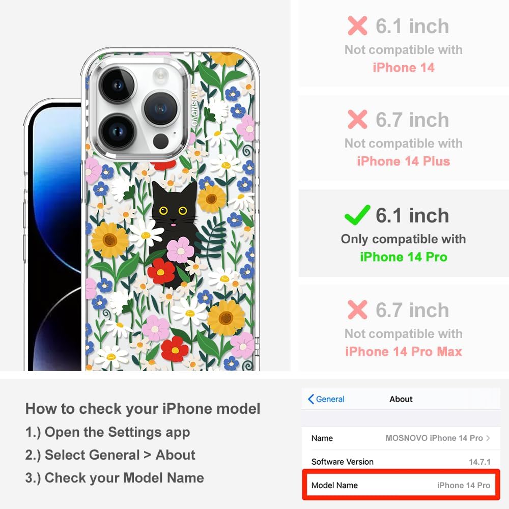 Case for iPhone 13 Pro Max, [Buffertech 6.6ft Military-Grade Drop Protection] [Anti Peel Off Tech] Clear TPU Bumper Phone Case Cover Design - Lemon - Colors C